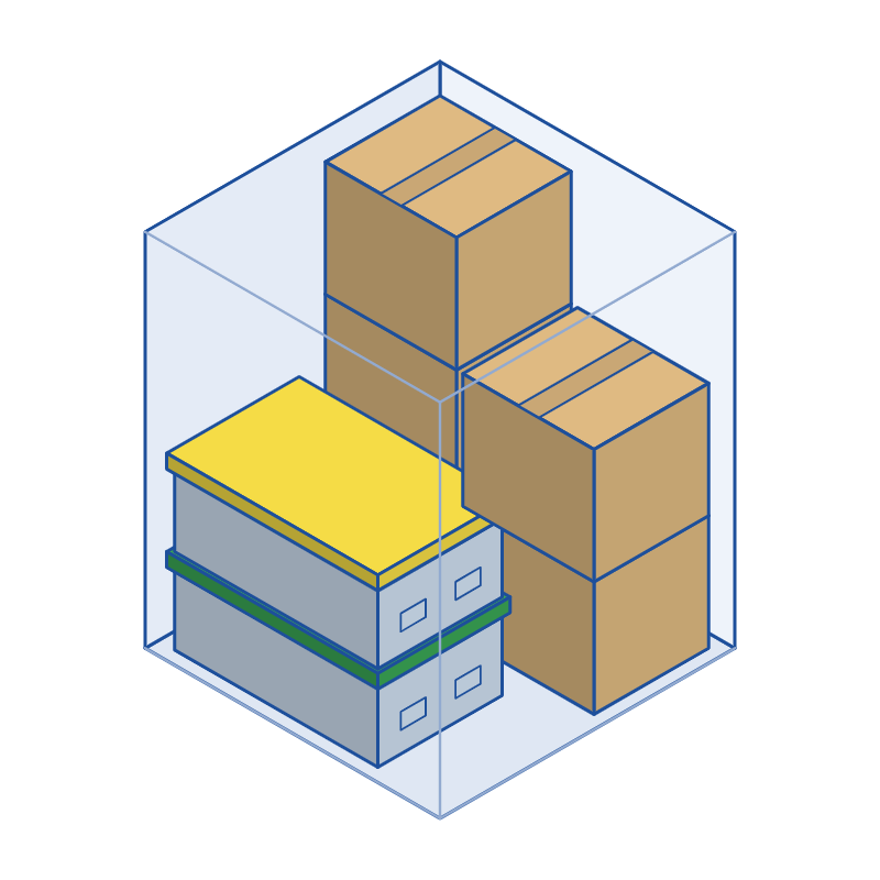 BOXタイプサイズの目安イラスト