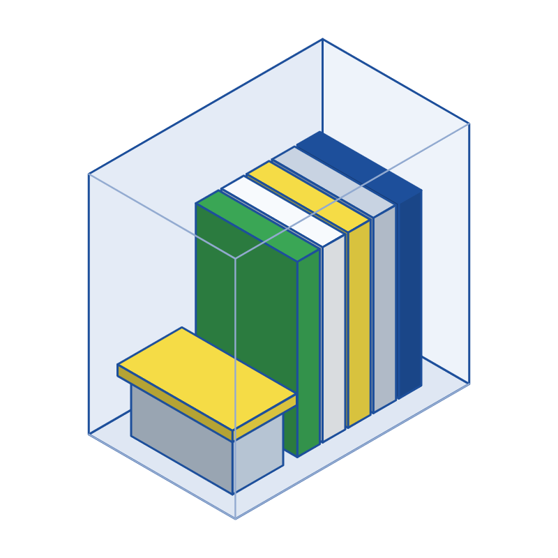 ロッカーサイズの目安イラスト